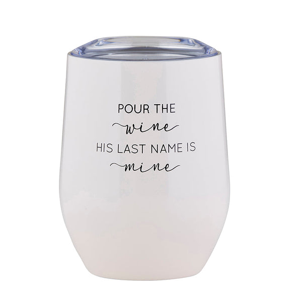 Santa Barbara Stemless Wine Tumbler, Pour the Wine