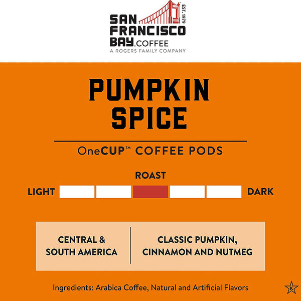 San Francisco Bay Pumpkin Spice Single Serve Coffee 12 Pack