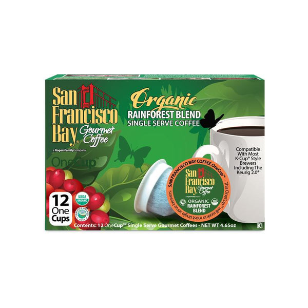 San Francisco Bay Organic Rainforest Blend Single Serve Coffee 12 Pack