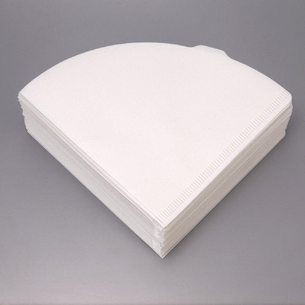 Hario V60 White Tabbed Paper Coffee Filters Size 01, 100 Count