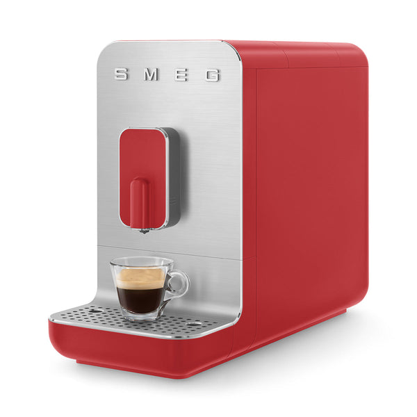 Smeg Super Automatic Espresso Machine with Hot Water - Matte Red