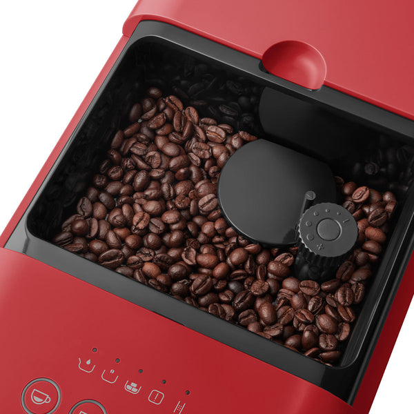 Smeg Super Automatic Espresso Machine with Hot Water - Matte Red