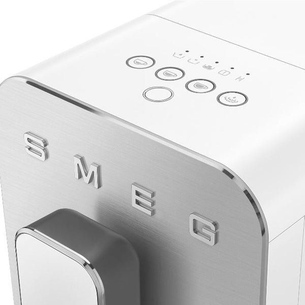 Smeg Super Automatic Espresso Machine with Steam Wand - Matte White