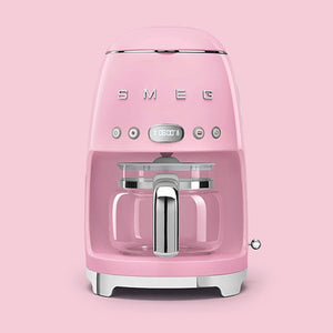 Smeg 50s Style Drip Filter Coffee Machine, Pink
