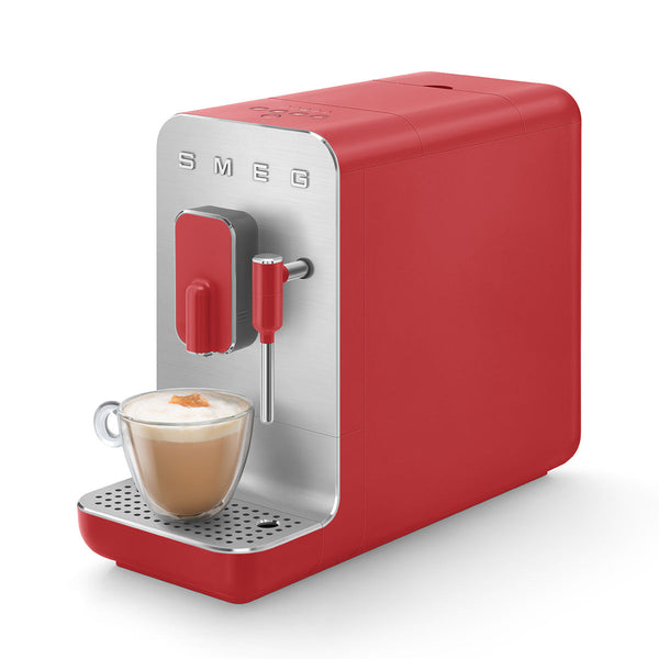 Smeg Super Automatic Espresso Machine with Steam Wand - Matte Red