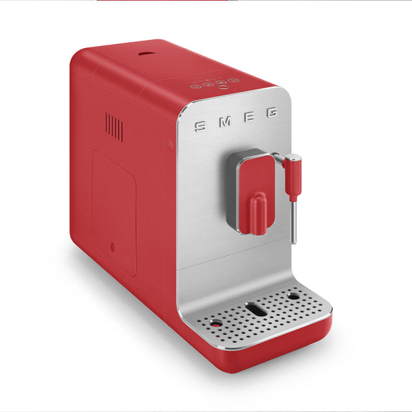 Smeg Super Automatic Espresso Machine with Steam Wand - Matte Red
