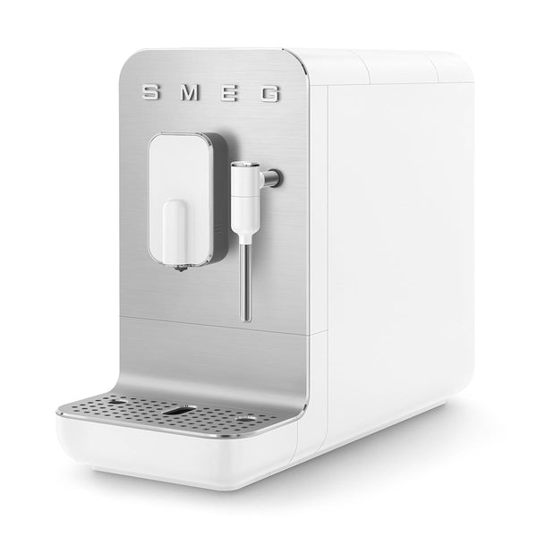 Smeg Super Automatic Espresso Machine with Steam Wand - Matte White