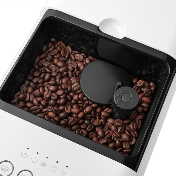 Smeg Super Automatic Espresso Machine with Steam Wand - Matte White