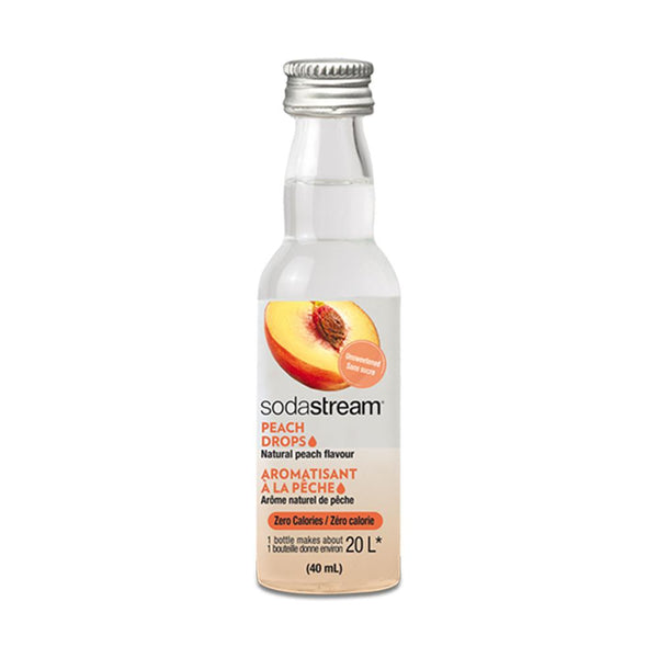 SodaStream Peach Drops Zero Calorie Drink Flavour, 40 ml