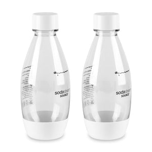 SodaStream White 0.5L Carbonating Bottle, Set of 2