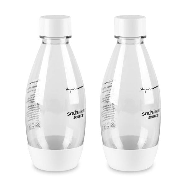 SodaStream White 0.5L Carbonating Bottle, Set of 2