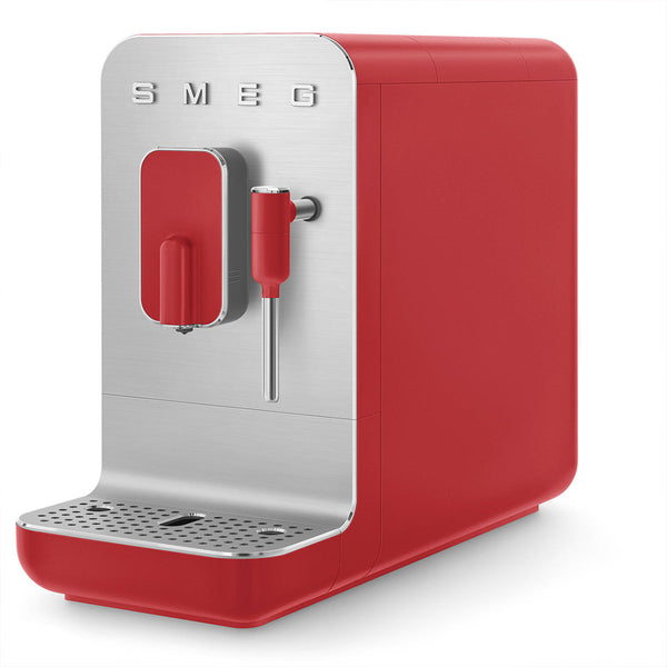 Smeg Super Automatic Espresso Machine with Steam Wand - Matte Red