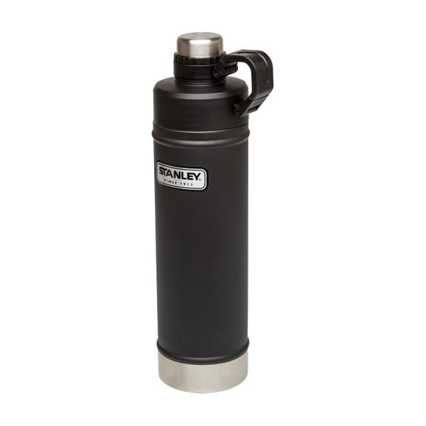 Stanley Classic Stainless Steel Water Bottle 25 oz, Matte Black