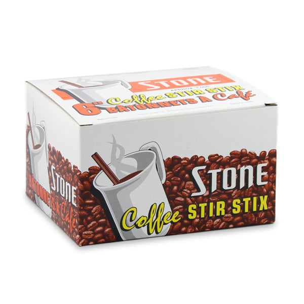 Stone 6" Plastic Coffee Stir Stix 1000 Pack