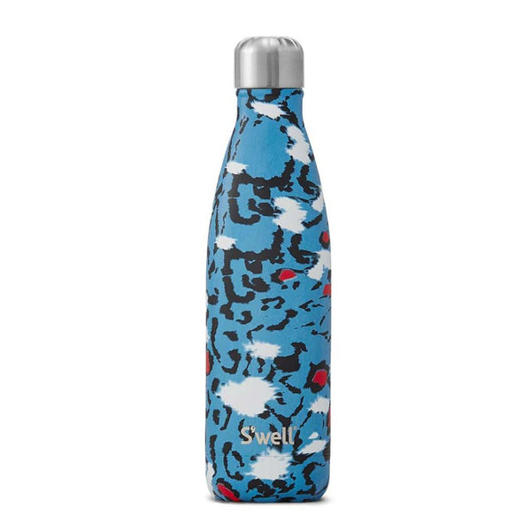 Swell Azure Leopard Water Bottle, 17 oz.