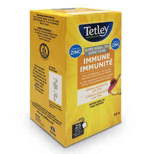 Tetley Immune Lemon & Echinacea Super Herbal Tea, 25 Count