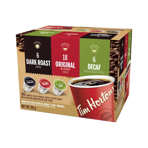 Tim Hortons Single Serve Coffee Variety 30 Pack