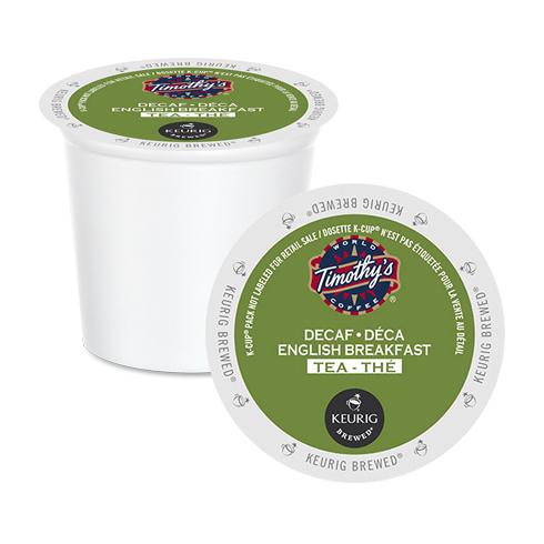 Timothy's Decaf English Breakfast Tea K-Cup Pods 24 Pack