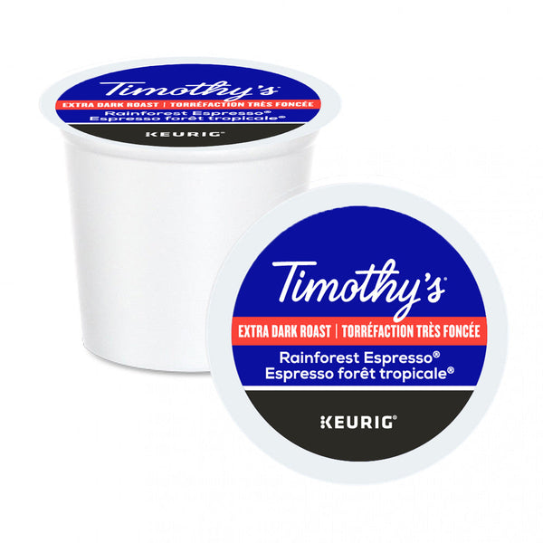Timothy's Rainforest Espresso XB K-Cup® Pods 24 Pack