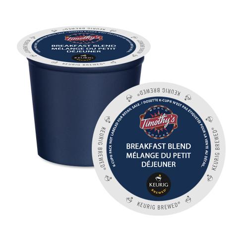 Timothy's Breakfast Blend K-Cup Pods 30 Pack