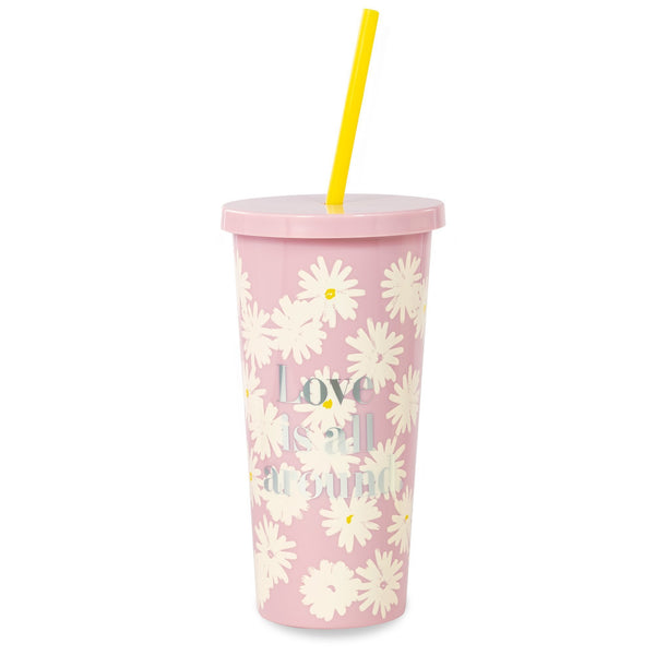 Kate Spade New York Love Is All Around Tumbler with Straw