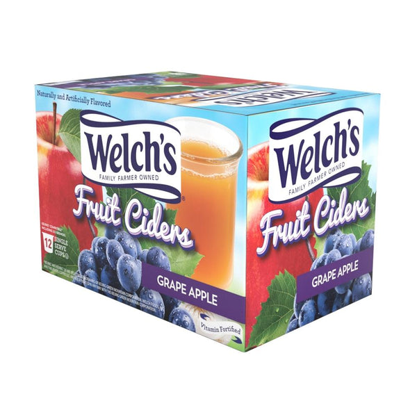 Welchs Grape Apple Single Serve Fruit Cider 12 Pack