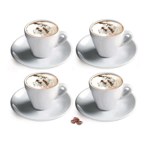 Cuisinox Set of 4 Cappuccino Cups, White