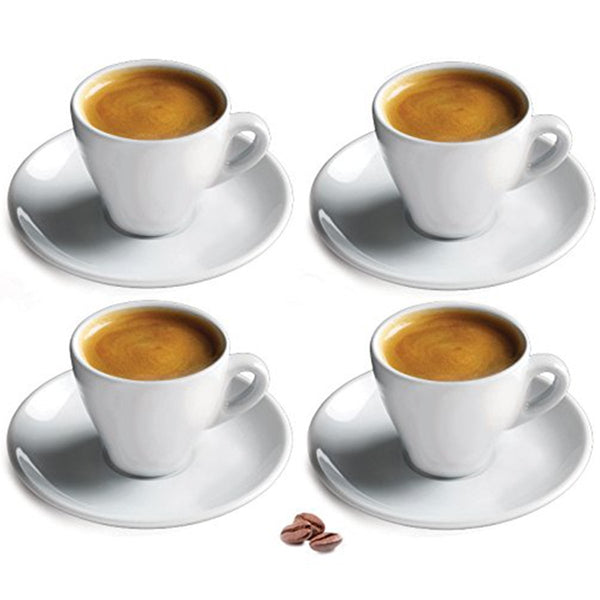 Cuisinox Set of 4 Espresso Cups, White