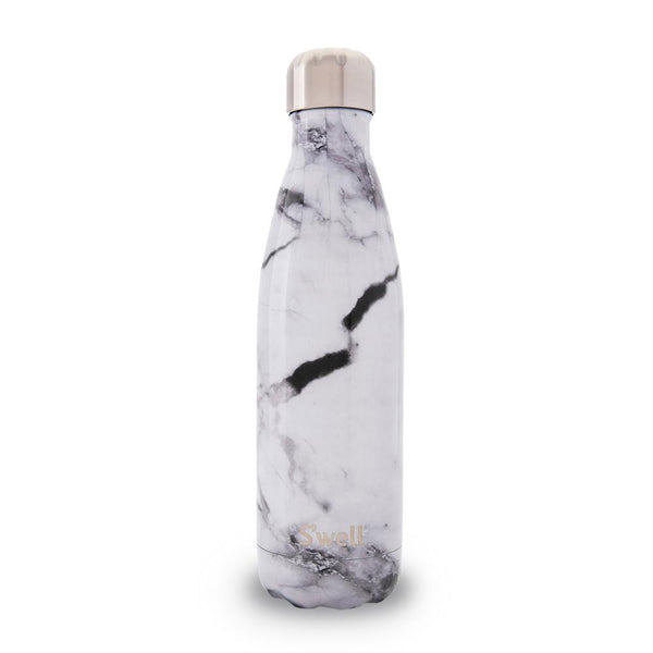 S'well White Marble Water Bottle, 17 oz