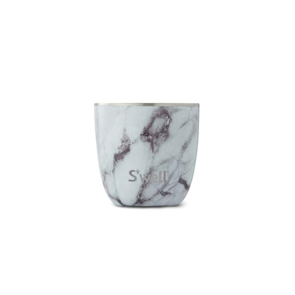 Swell White Marble Tumbler, 10 oz.