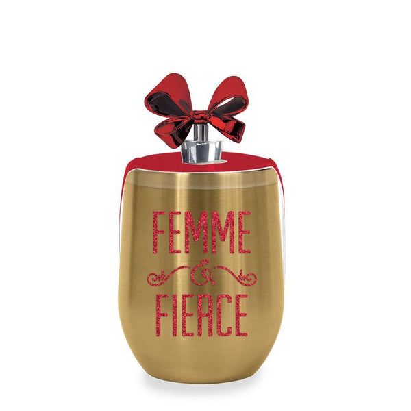 Wild Eye Designs Femme & Fierce Stemless Wine Glass & Stopper Set
