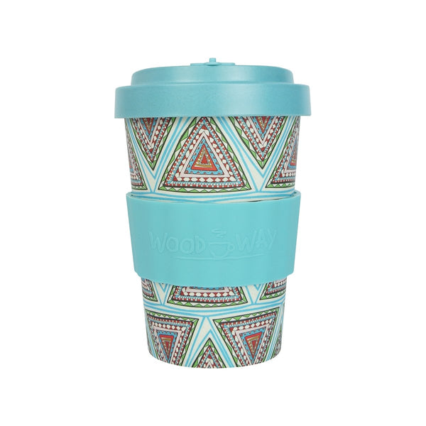 Woodway Bamboo Cup 400ml, Aztec Blue