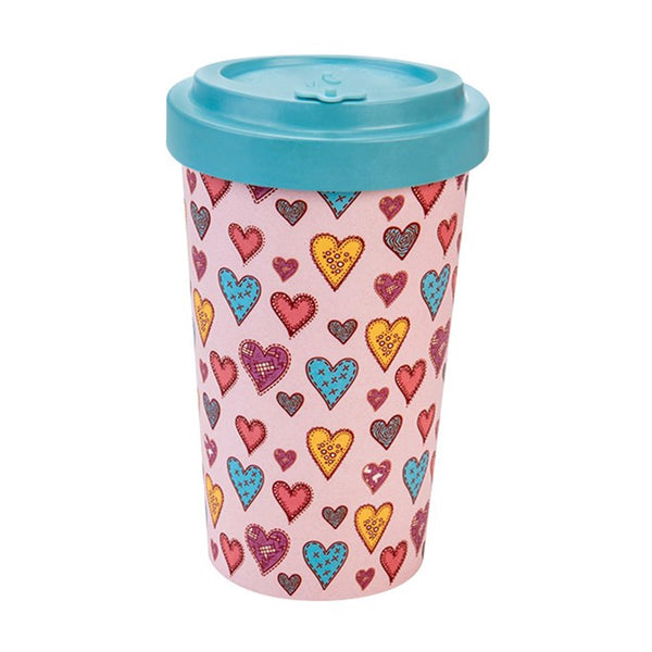 Woodway Bamboo Cup 500ml, Candy Hearts