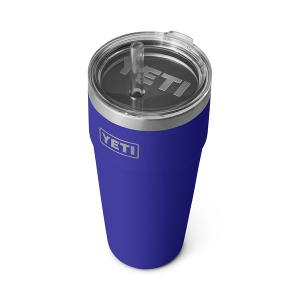 YETI Rambler 26 oz. Stackable Cup with Straw Lid, Offshore Blue