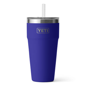 YETI Rambler 26 oz. Stackable Cup with Straw Lid, Offshore Blue