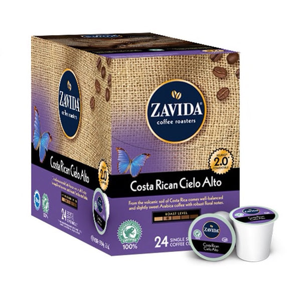 Zavida Costa Rican Cielo Alto Single Serve Coffee 24 Pack