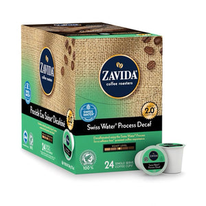 Zavida Swiss Water Process Decaf Single Serve Coffee 24 Pack